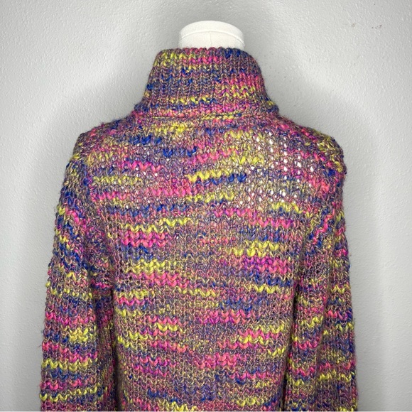Sundance Ainsley Highland Multicolored Chunky Knit Longline Cardigan Sweater - Picture 6 of 10